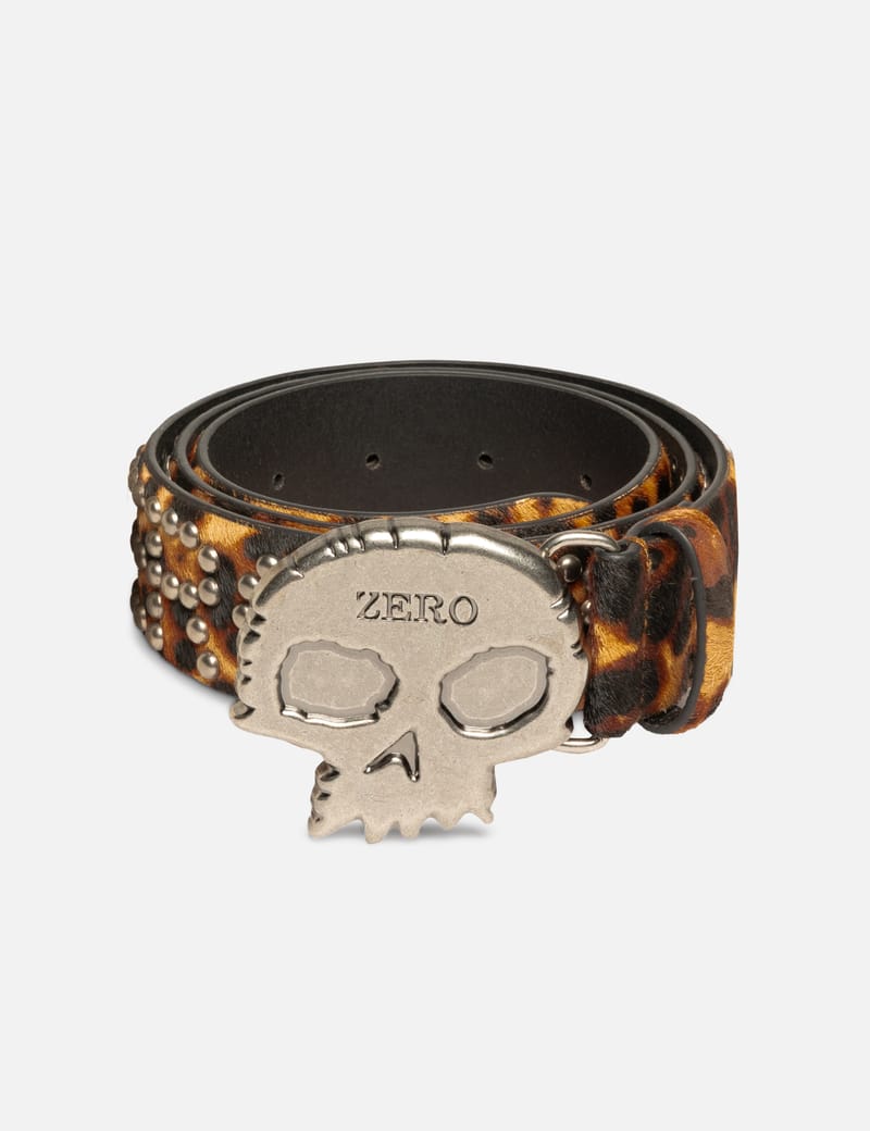 Pleasures Zero X Pleasures Leopard Studded Belt - Leopard print
