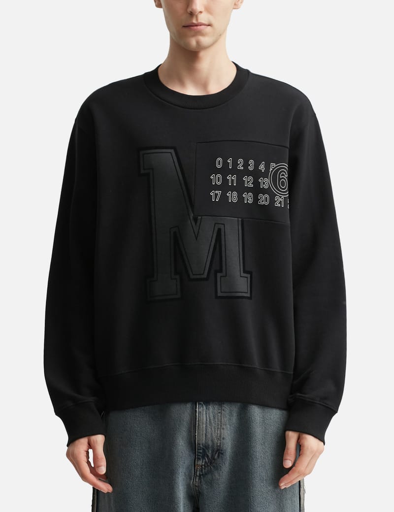 MM6 Maison Margiela - Varsity Sweater | HBX - Globally MM6 Maison Margiela - Varsity Sweater | HBX - Globally