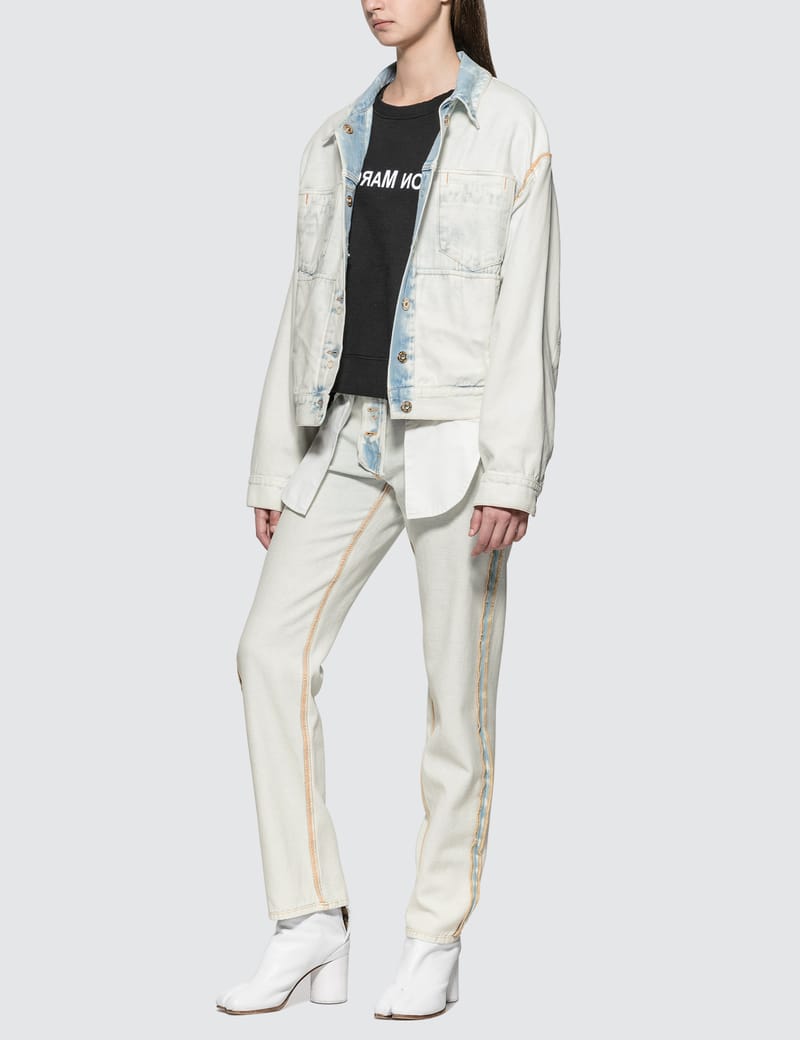 MM6 Maison Margiela - Inside Out Denim Jacket | HBX