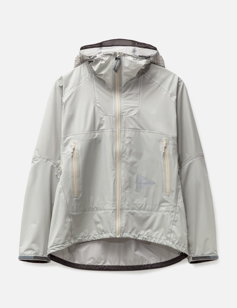 新品】andwander（アンドワンダー） 3L UL rain jacket-