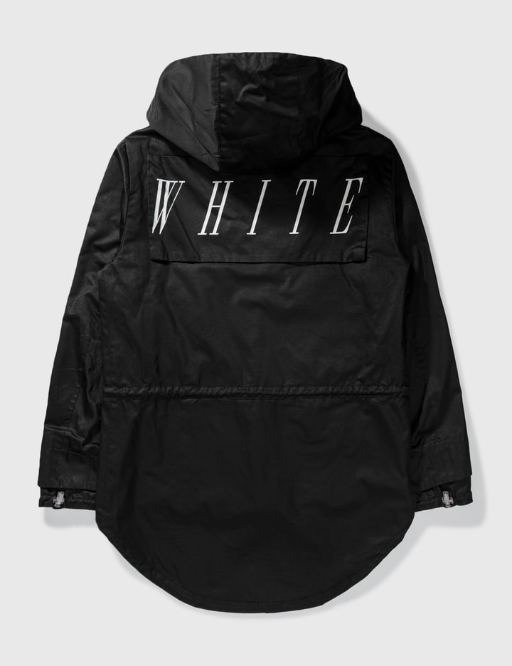 Off-white Hooded Parka In Black | ModeSens