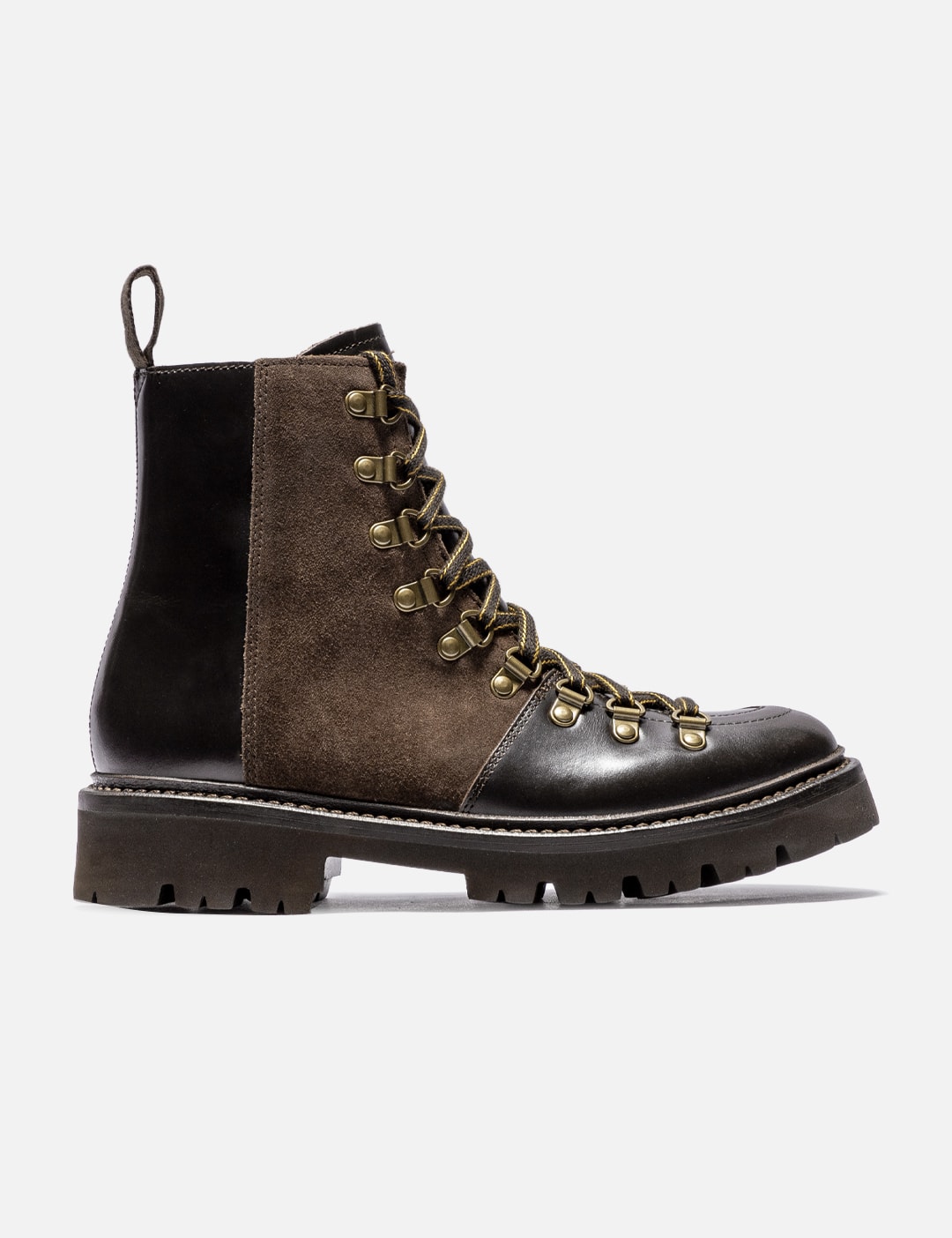 grenson nanette leather and suede ankle boots