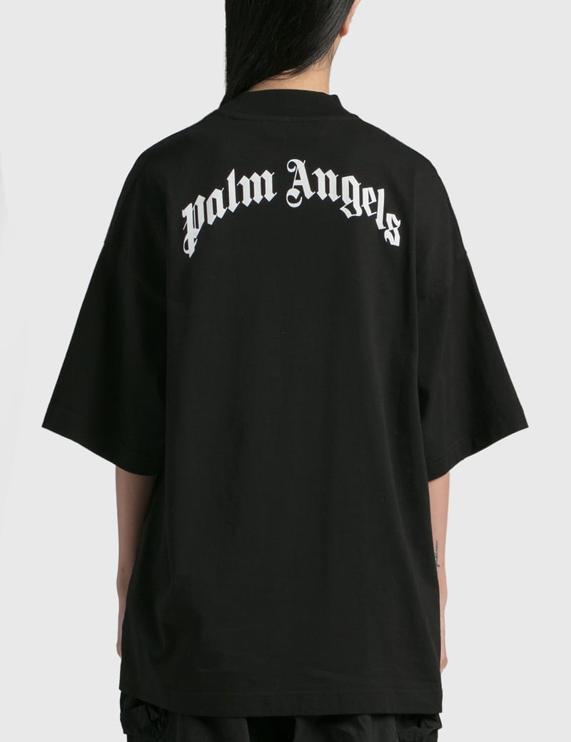 Palm angels t deals shirt back logo