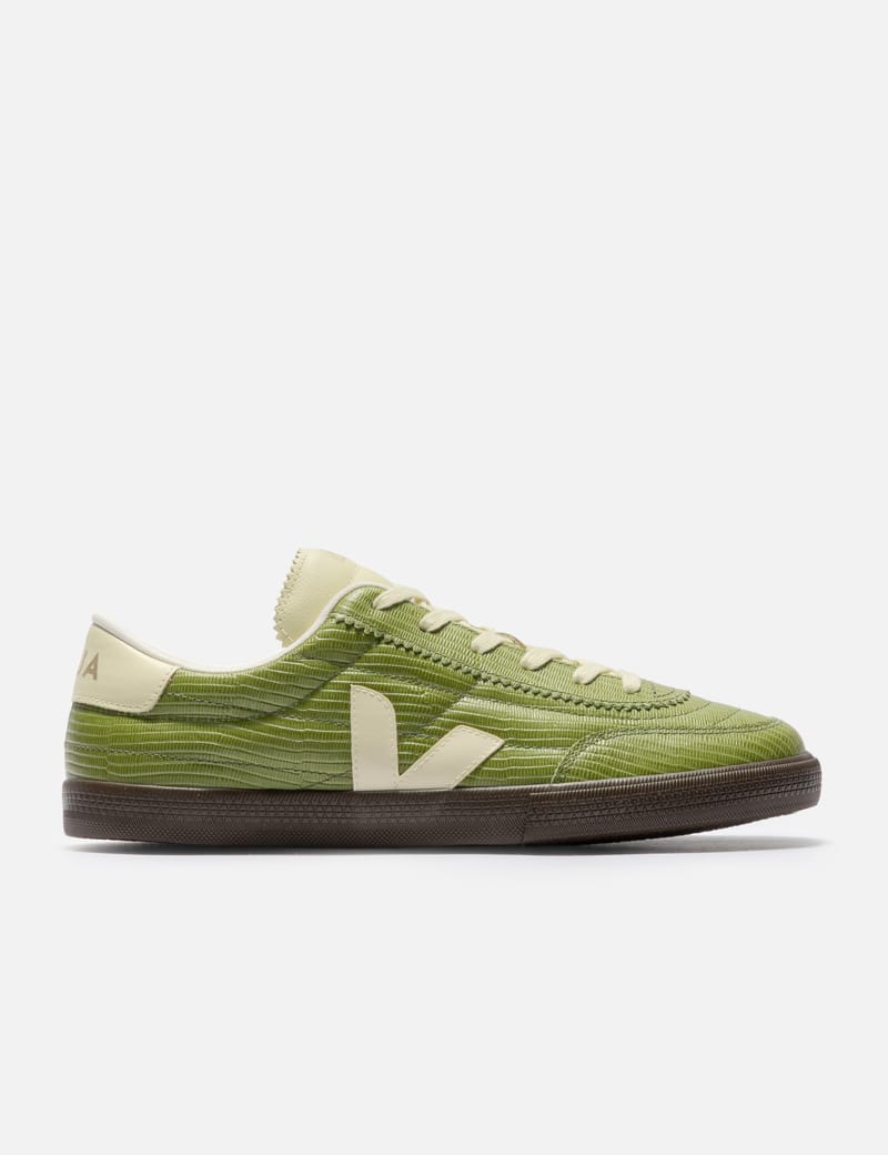 ヴェルーシュカ　　変容 Veja Panenka Dragon Leather - Kiwi low-top sneaker with traceable