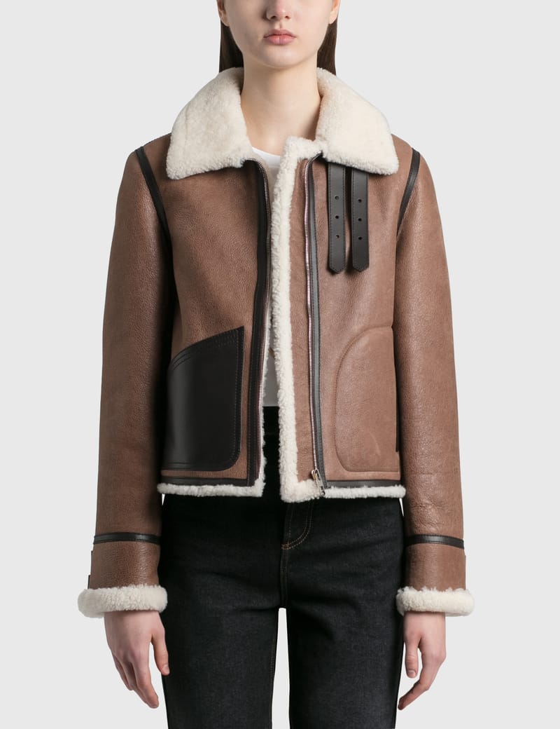 Loewe - Shearling Aviator Jacket | HBX - Globally Curated Fashion 