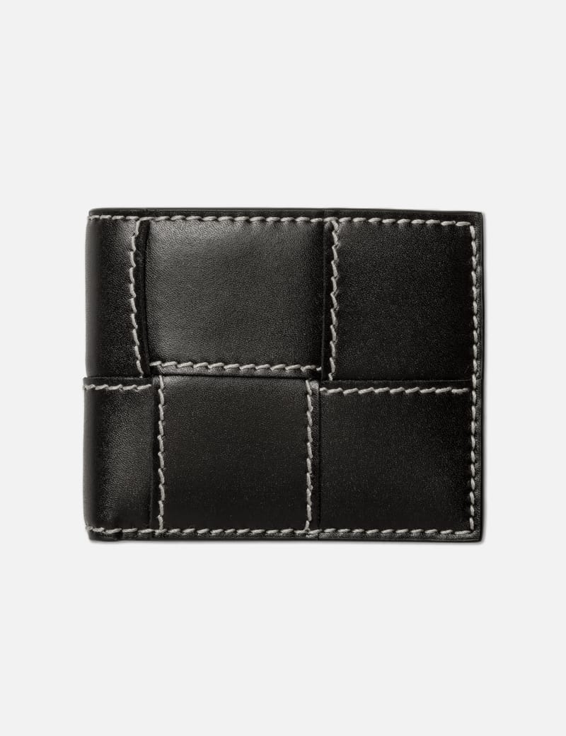 ☆BOTTEGA VENETA☆ Cassette Zipper Folding Bifold Wallet Bla Bottega Veneta® Women's Cassette Small Bi-Fold Wallet in