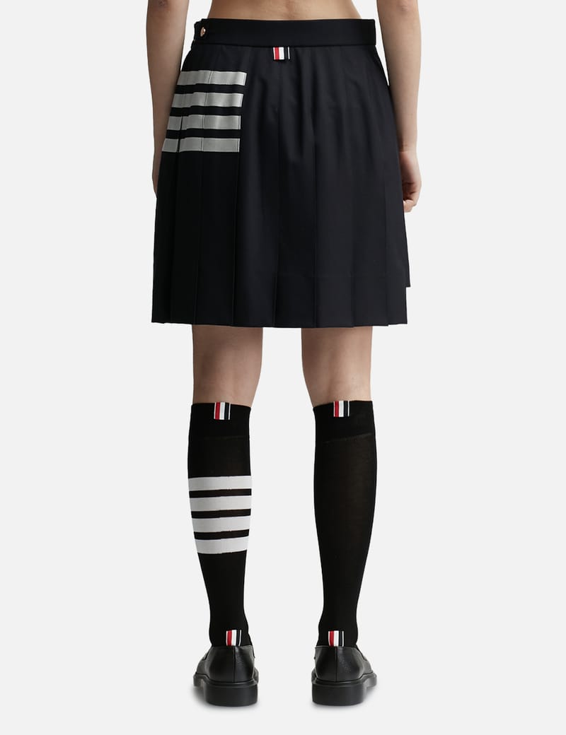【THOM BROWNE】Classic 4-bar jersey mini skirt/全国送料込み Mini Skirt W/ Engineered 4 Bar In Blocked Classic Solid