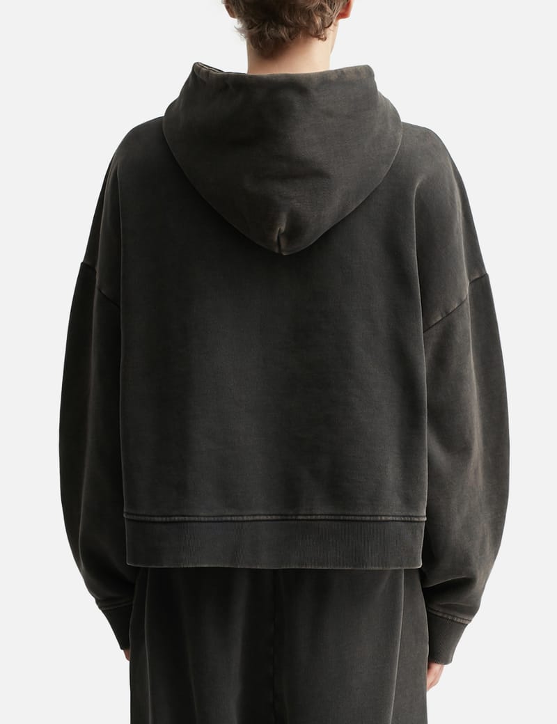 Entire Studios Heavy Hood Washed Black - Heavyweight organic