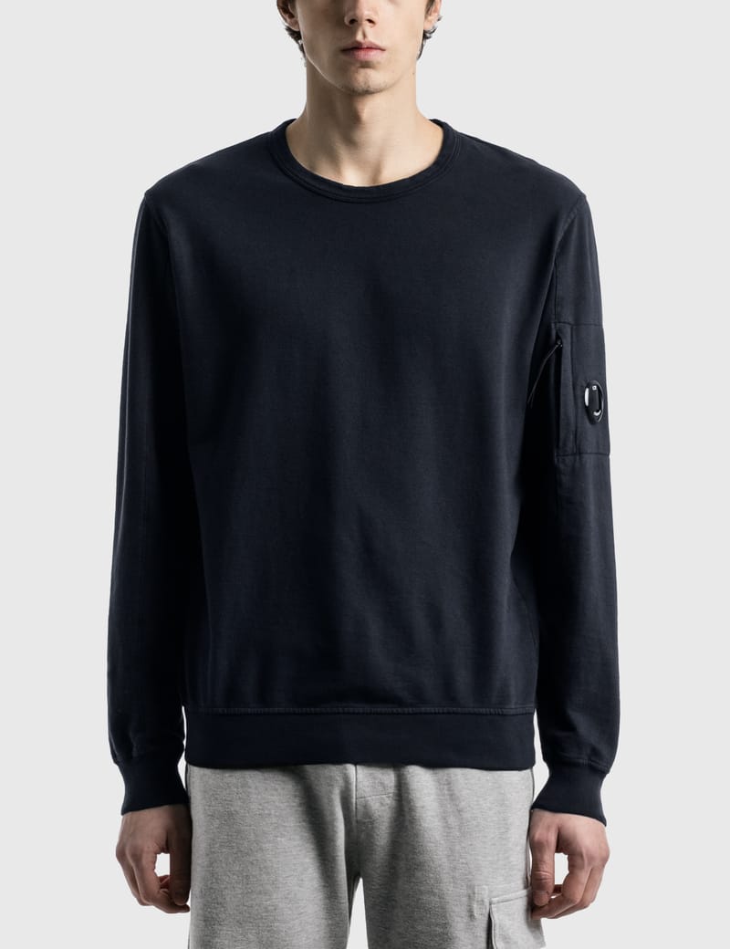 Cp company discount lens sweatshirt black