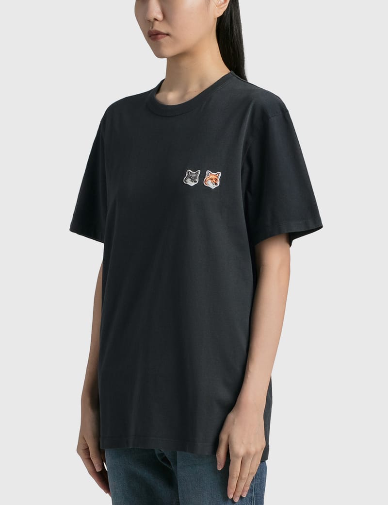 Maison Kitsuné - Double Fox Head Patch Classic T-shirt | HBX