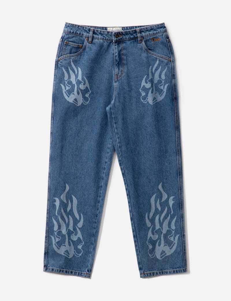 Dime - Pants, Classic Baggy Denim. Indigo Washed