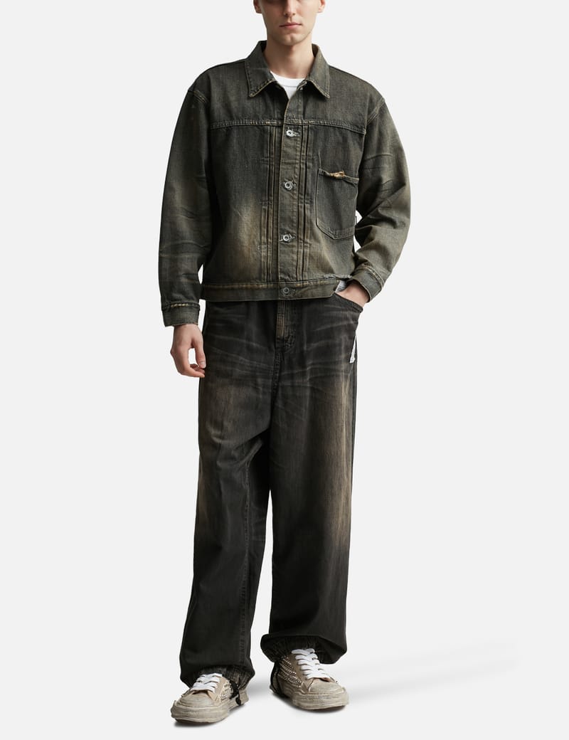 ジャケット・アウター neighborhood savage denim BLACK NEIGHBORHOOD(ネイバーフッド)｜SAVAGE DENIM TYPE-1 JACKET