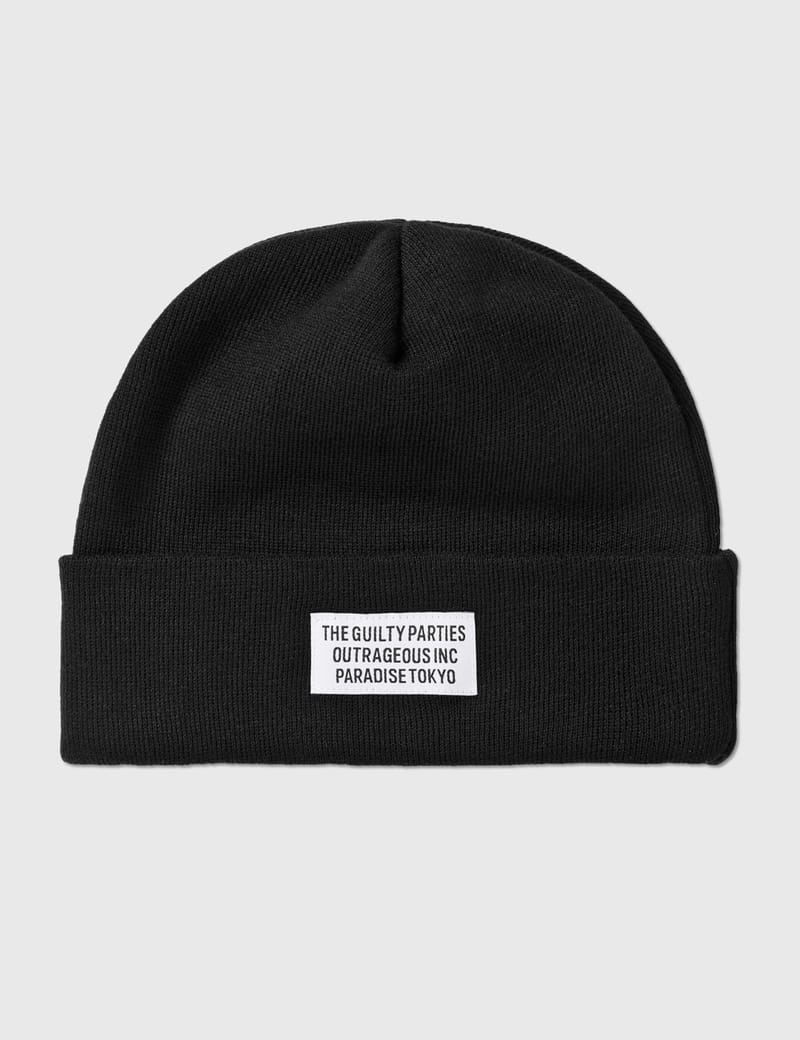 帽子 WACKO MARIA KNIT WATCH CAP MOHAIR KNIT WATCH CAP (WACKO MARIA)【BLACK】｜WACKO MARIA