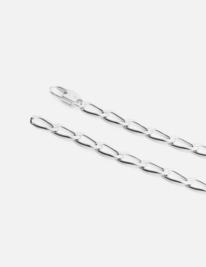 Tom Wood Arlo Bracelet Thick - 925スターリングシルバーにホワイト