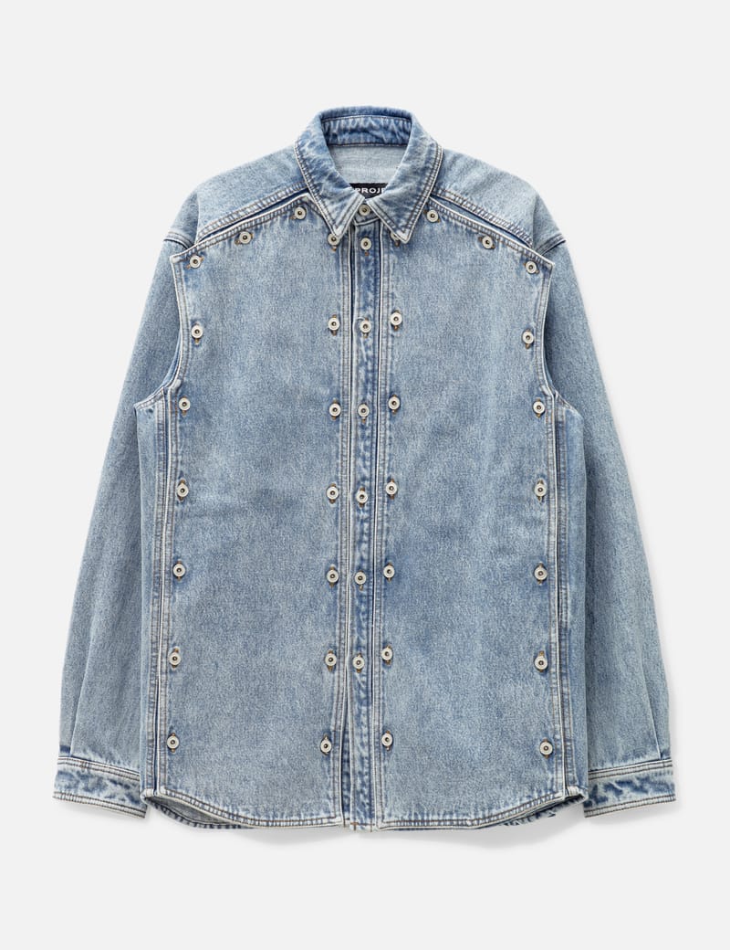 Y/PROJECT - Snap Off Denim Shirt | HBX - Globally Curated Fashion