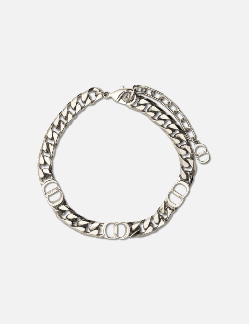 Dior cd icon ブレスレット シルバー Dior CD Icon Chain Bracelet - 洗練されたシルバーが映える新品