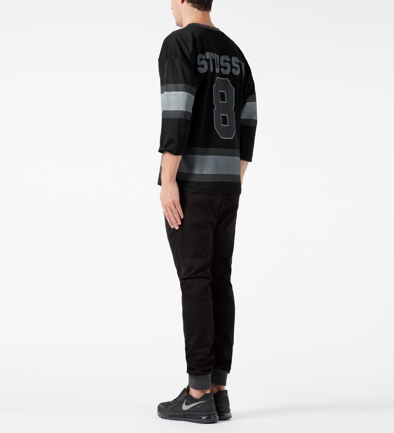 Stüssy - Black Mesh Hockey Jersey | HBX - Globally Curated