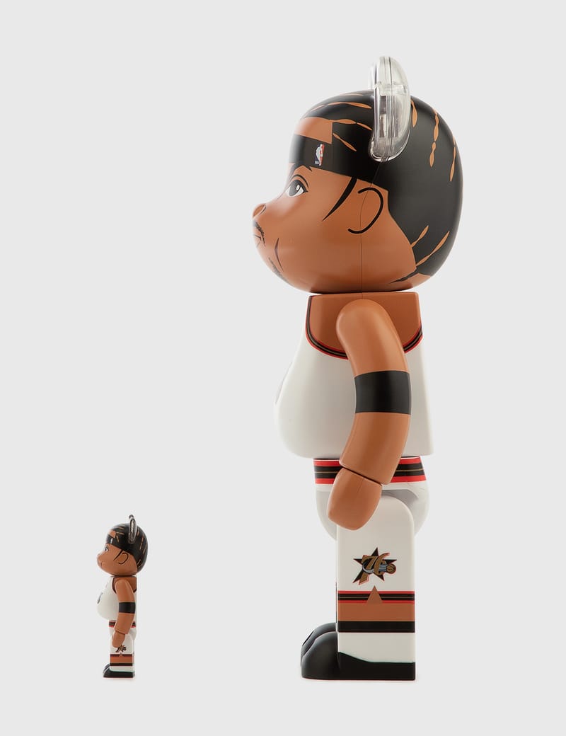 Medicom Toy - Be@rbrick Allen Iverson (Philadelphia 76ers) 100% u0026 400% Set  | HBX - Globally Curated Fashion and Lifestyle by Hypebeast