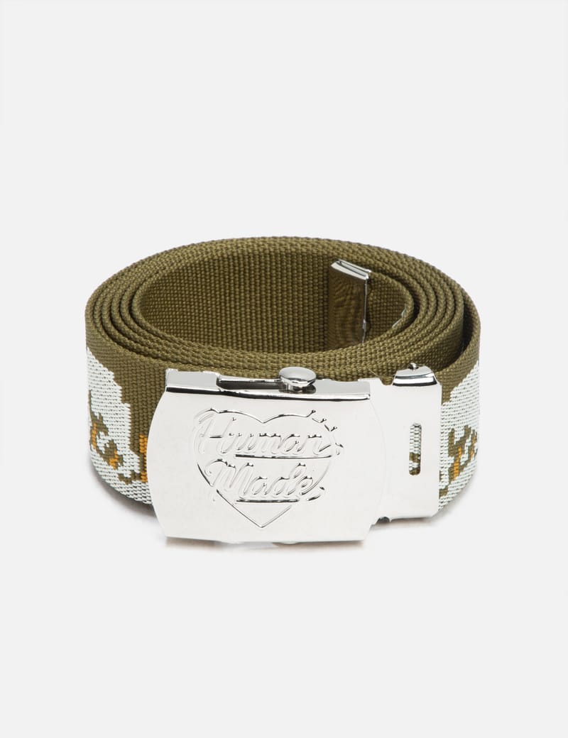 human made JACQUARD WEB BELT ベルト 青 ブルー 30％OFFアウトレット