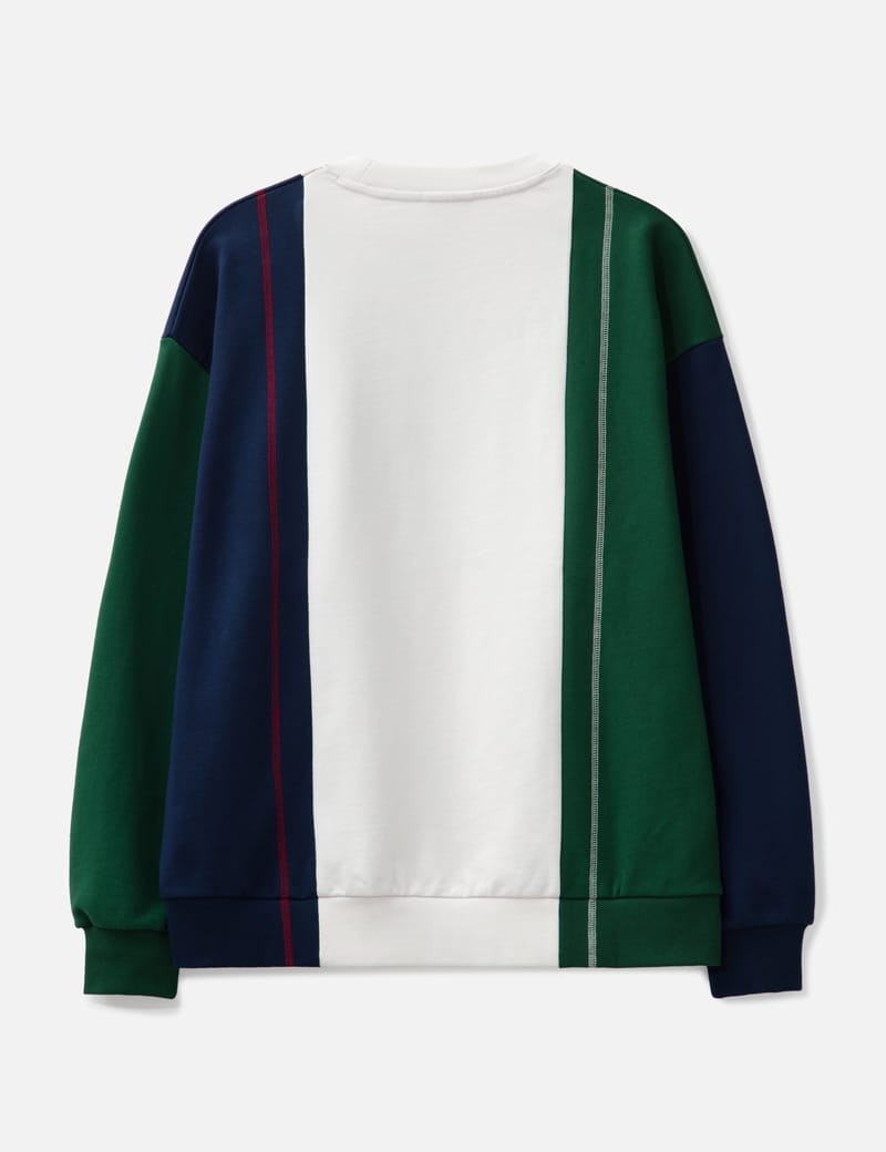 Malbon Golf Clot Sweatshirt - Navy, 100% cotton relaxed fit