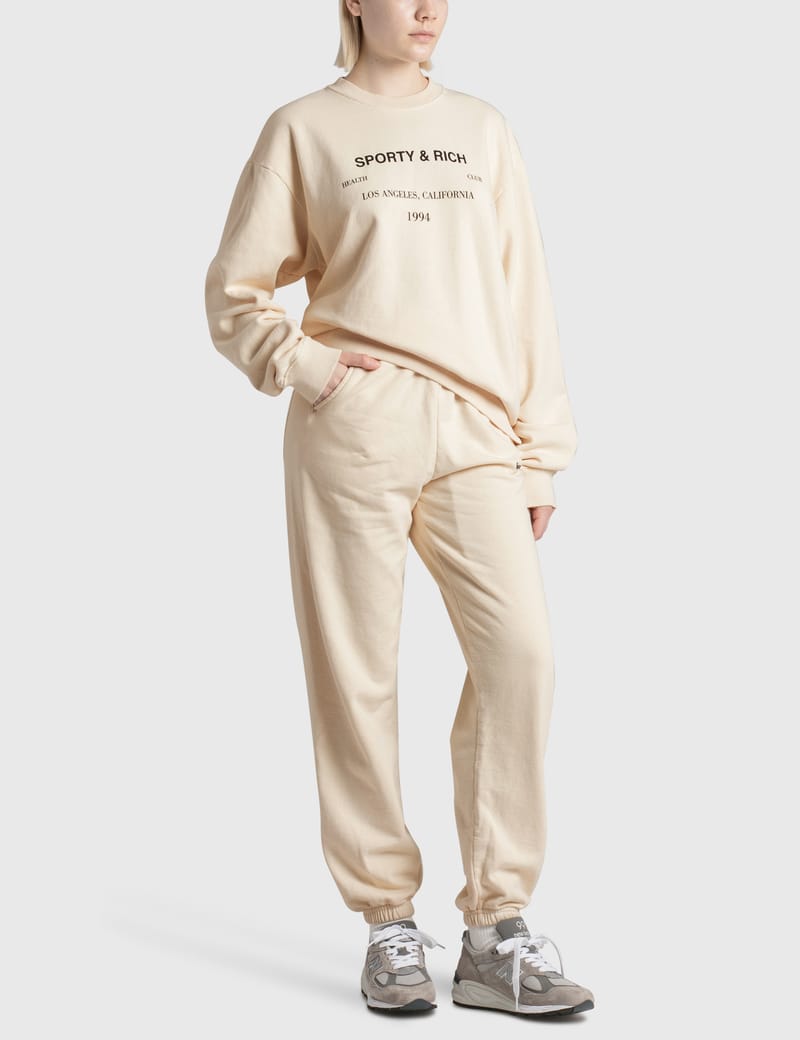 SPORTY&amp;RICH/スポーティアンドリッチ　LA HEALTH CLUB C Sporty & Rich - CREWNECK HEALTH CLUB BLEU MARINE – LE LABO STORE