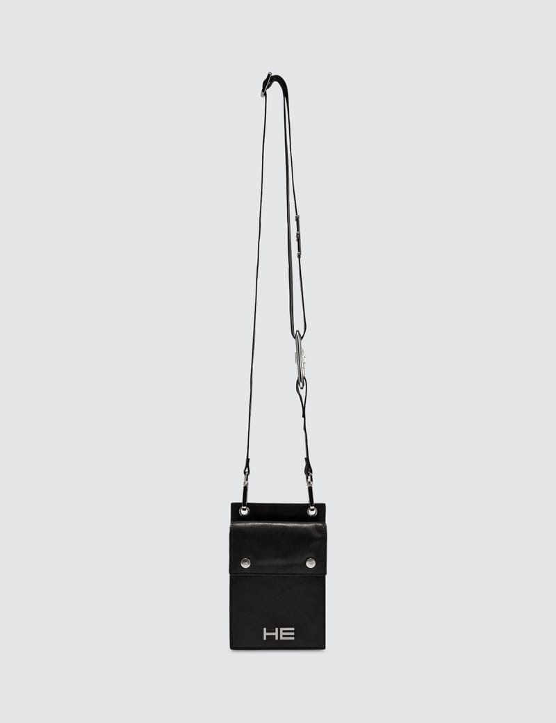 Heliot Emil - Leather Phone Sling Bag | HBX - ハイプビースト