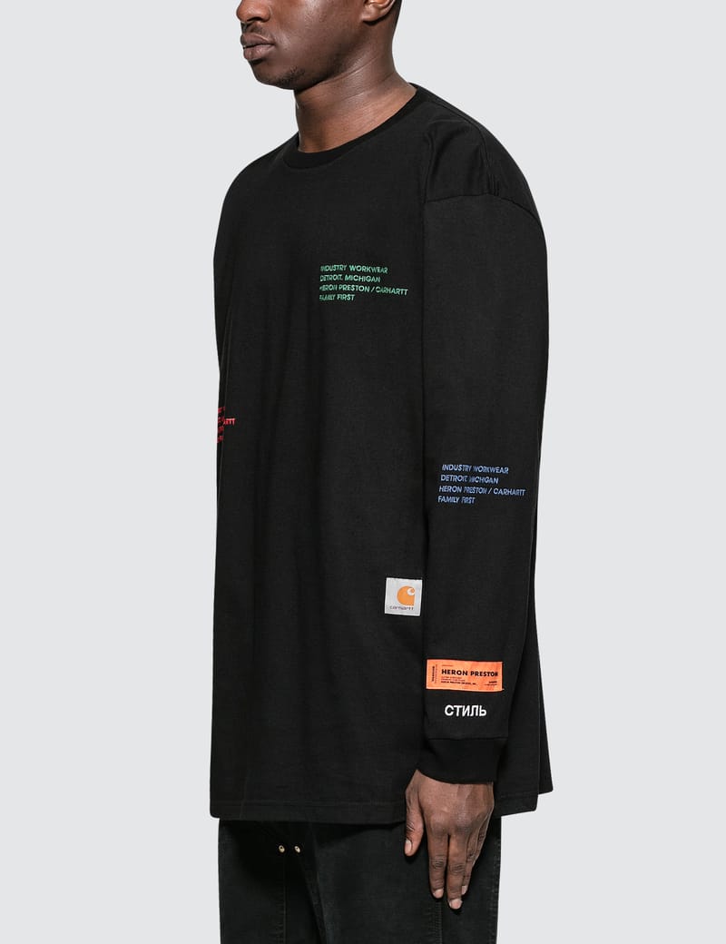 HERON PRESTON® - Heron Preston X Carhartt L/S T-Shirt | HBX