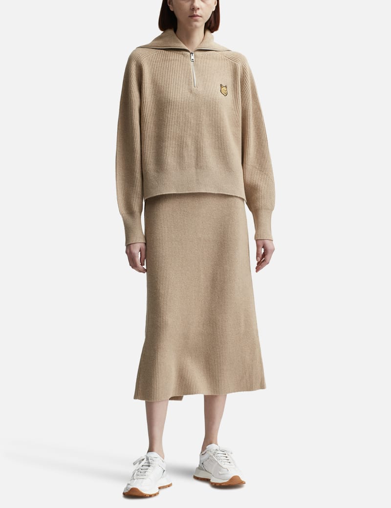 新品未使用 Liten Bicolor raccoon ニット シャギージャカードワイドラグランニット（ニット/セーター