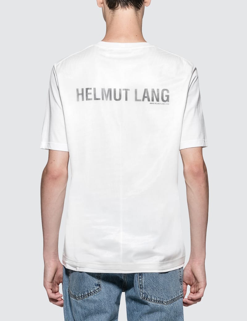 ★HELMUT LANG★ Logo Short Sleeve T-Shirt White O04HM599100 Helmut Lang Outlet: T-shirt men - White | Helmut Lang t