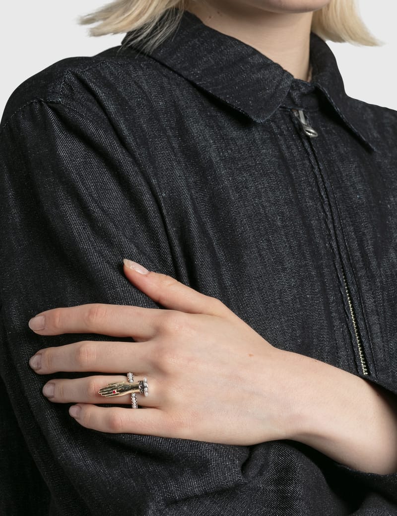 Alexander McQueen - Hand Ring | HBX - Globally Curated