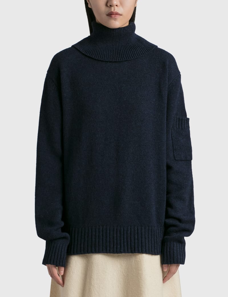 JILSANDER リブ編みタートルネックセーター JILSANDER リブ編みタートルネックセーター