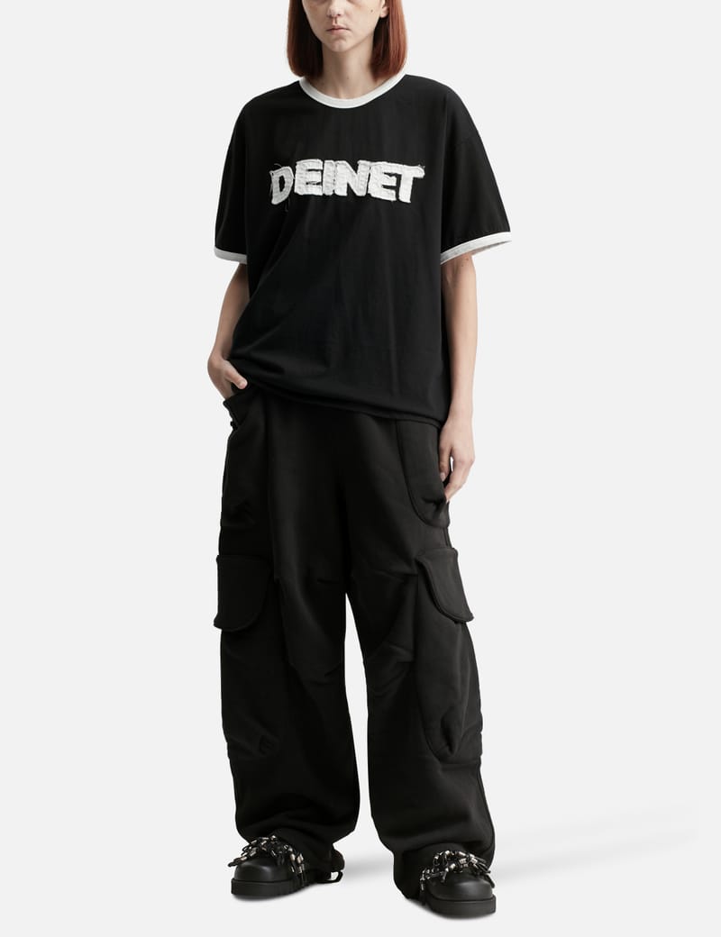 DEINET YEONJUN GGUM X DEINET Hoodie - Black hoodie with leopard