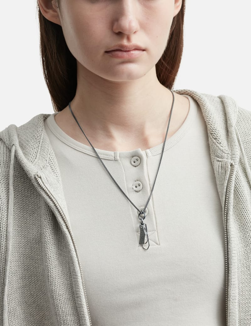 MM6 Maison Margiela Found Objects Necklace - Brass paperclip