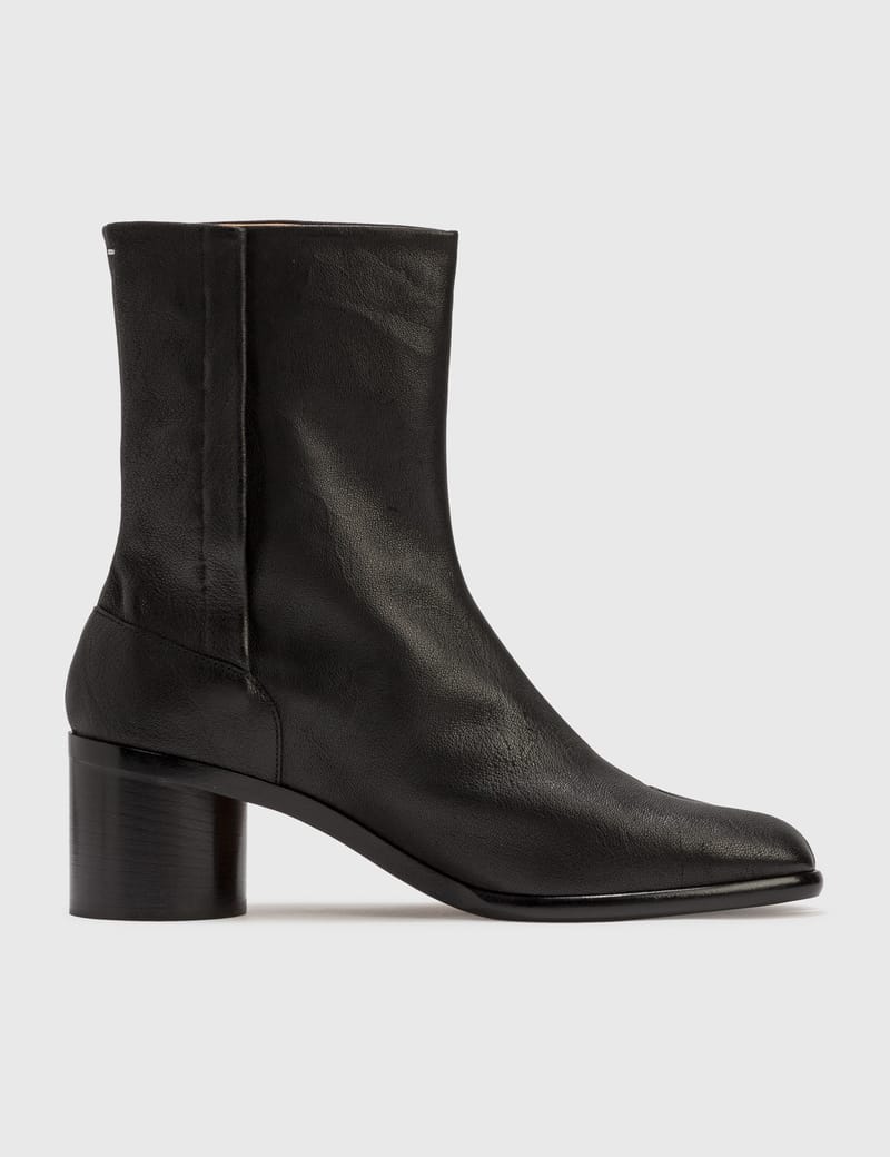 靴 Maison Marguiela tabi boots.black36 MAISON MARGIELA Tabi $1630 Black Leather Drawstring 80mm