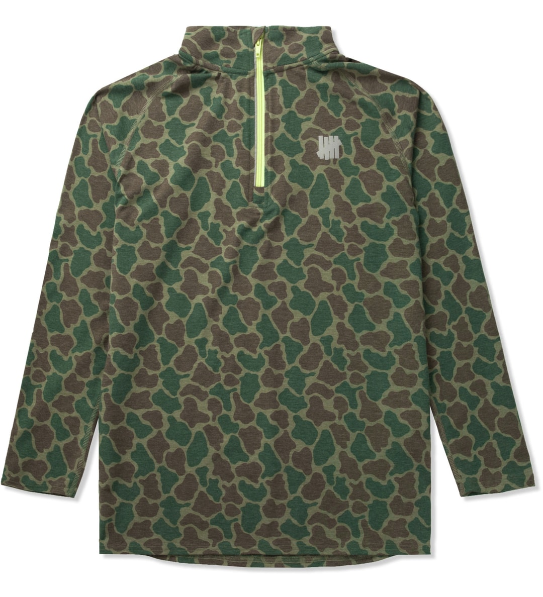 Undefeated - Olive Camo Technical Half Zip Jacket | HBX Undefeated - Olive Camo Technical Half Zip Jacket | HBX