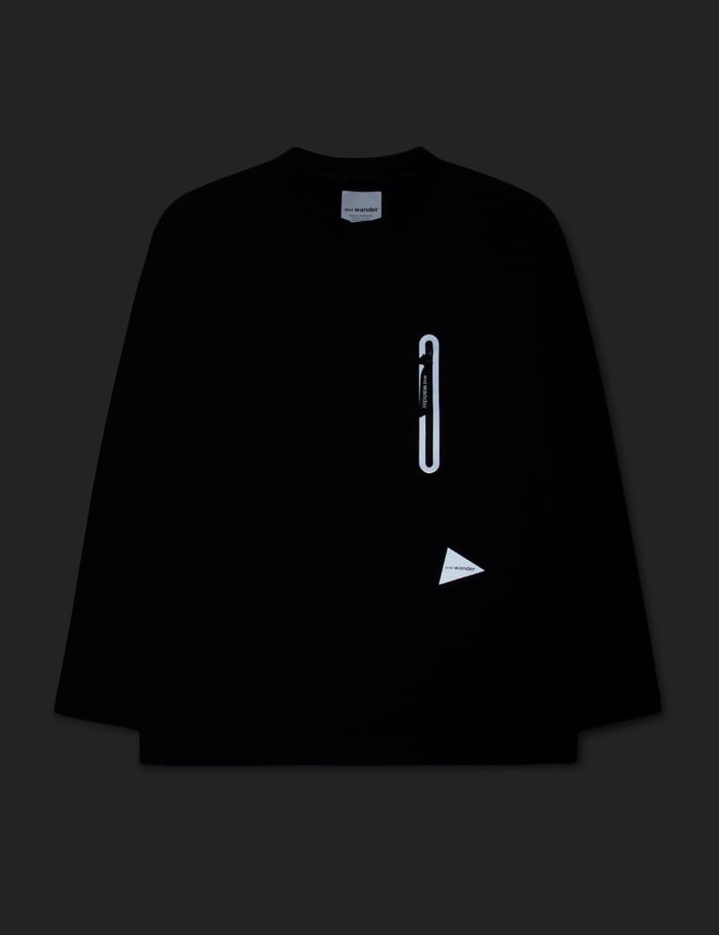 and wander - Hybrid Warm Pocket Long Sleeve T-shirt | HBX