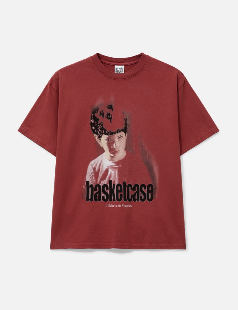 Basketcase MIRACLE , T-Shirt - アメリカ製、フロントプリントの赤い