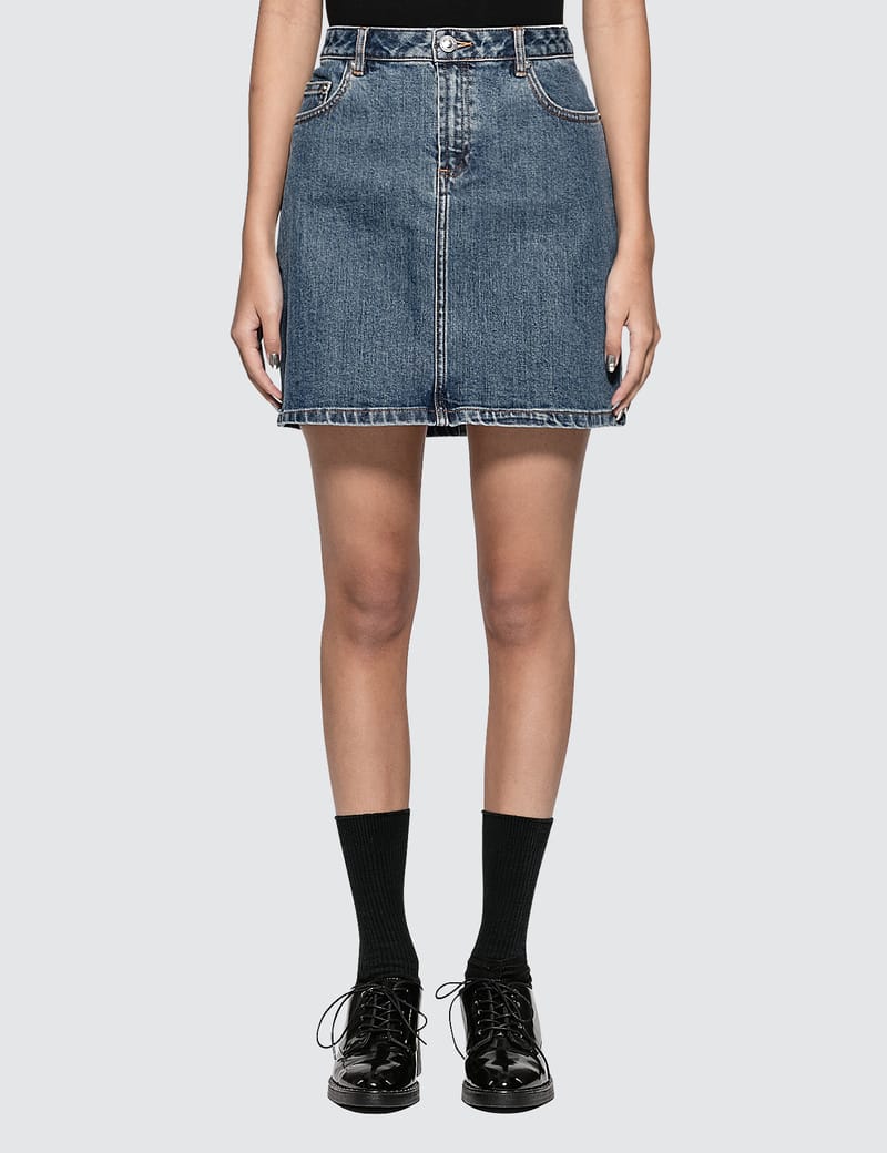 A.P.C. - Jupe Standard Denim Skirt | HBX - Globally Curated