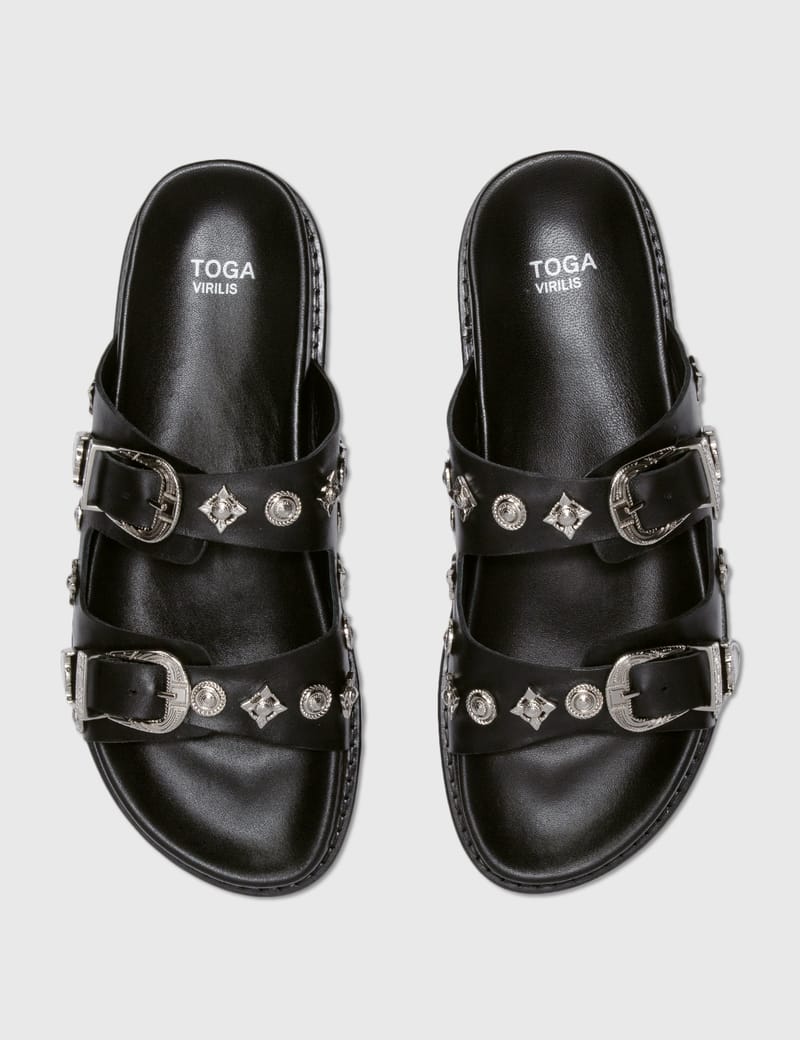 Toga Virilis - STUDDED SANDALS | HBX - Globally Curated Fashion