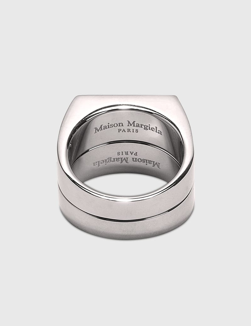 Maison Margiela - Two Stackable Rings | HBX - Globally Curated