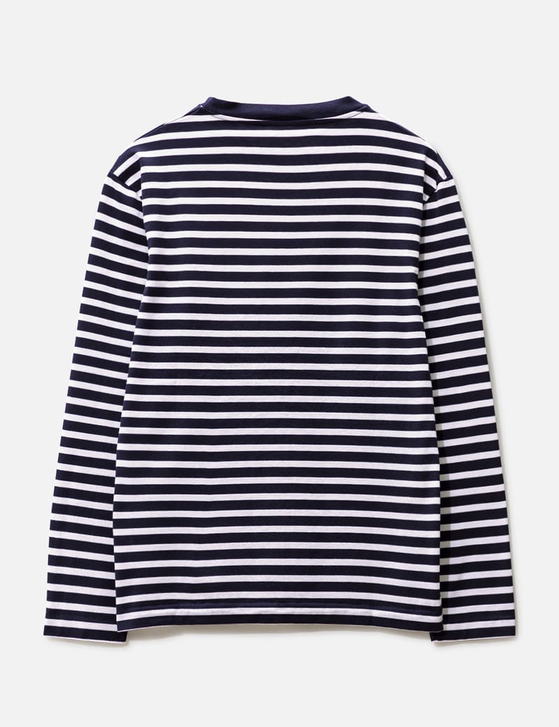 Tシャツ・カットソー MAISON KITSUNE MARIN TEE-SHIRT TRICOLOR FOX PATCH 4KS537 TRICOLOR FOX PATCH CLASSIC POCKET TEE-SHIRT | Maison Kitsuné