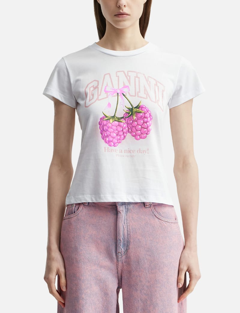 GANNI ロングtシャツ　アメリカ購入 GANNI（ガニー） 長袖 Tシャツ Re-cut Heavy Jersey Charm Long Sleeve