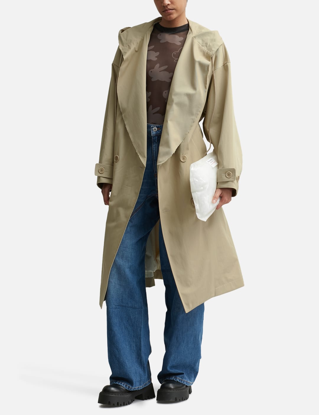 JW Anderson - HOODED TRENCH COAT | HBX - Globally Curated Fashion