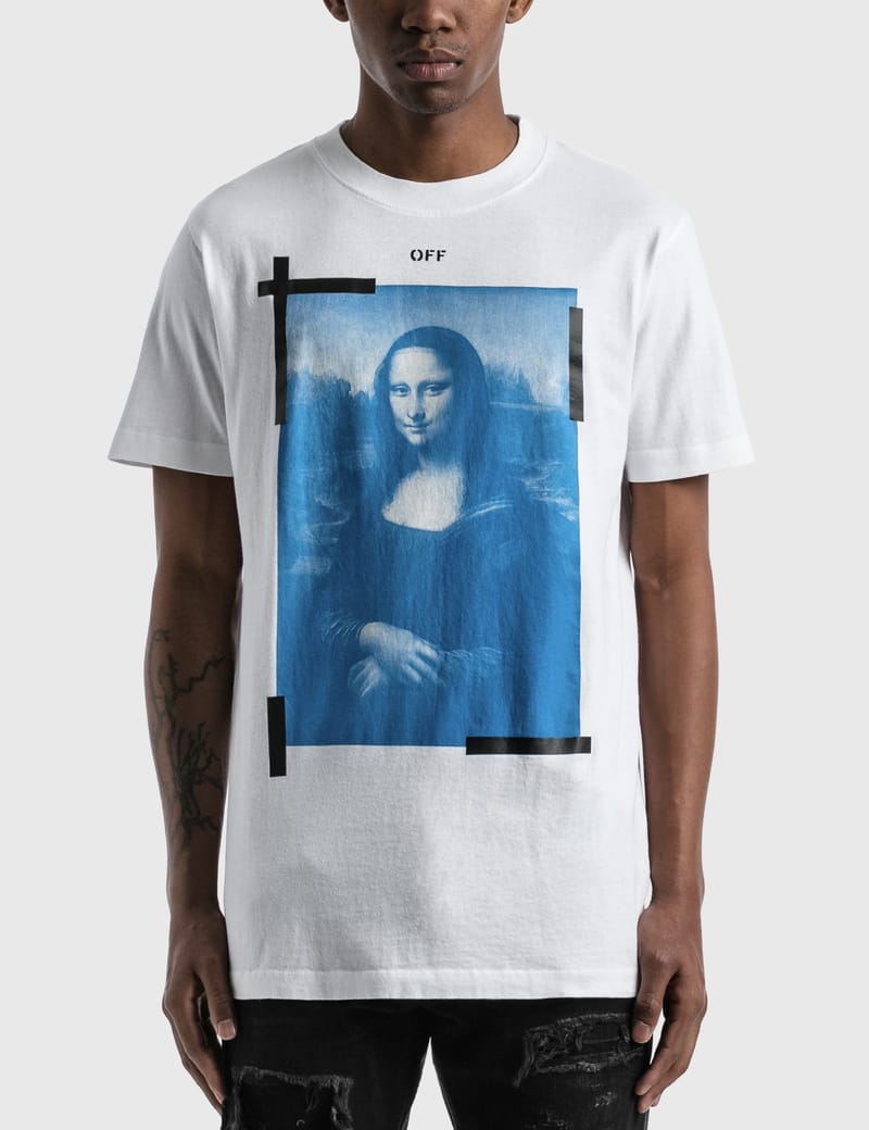 T shirt off on sale white mona lisa