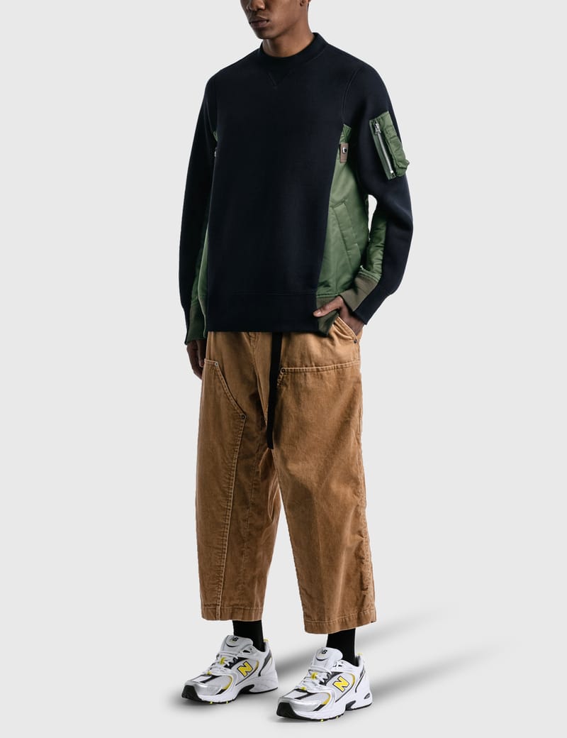 Sacai - Sponge Sweat X MA-1 Pullover | HBX - Globally Curated