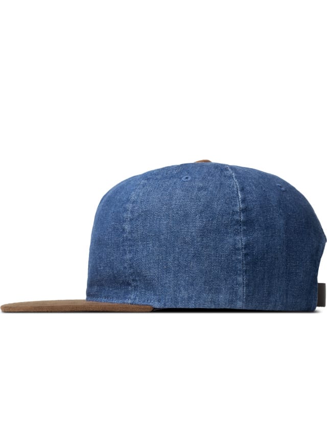 Denim stussy factory strapback hat