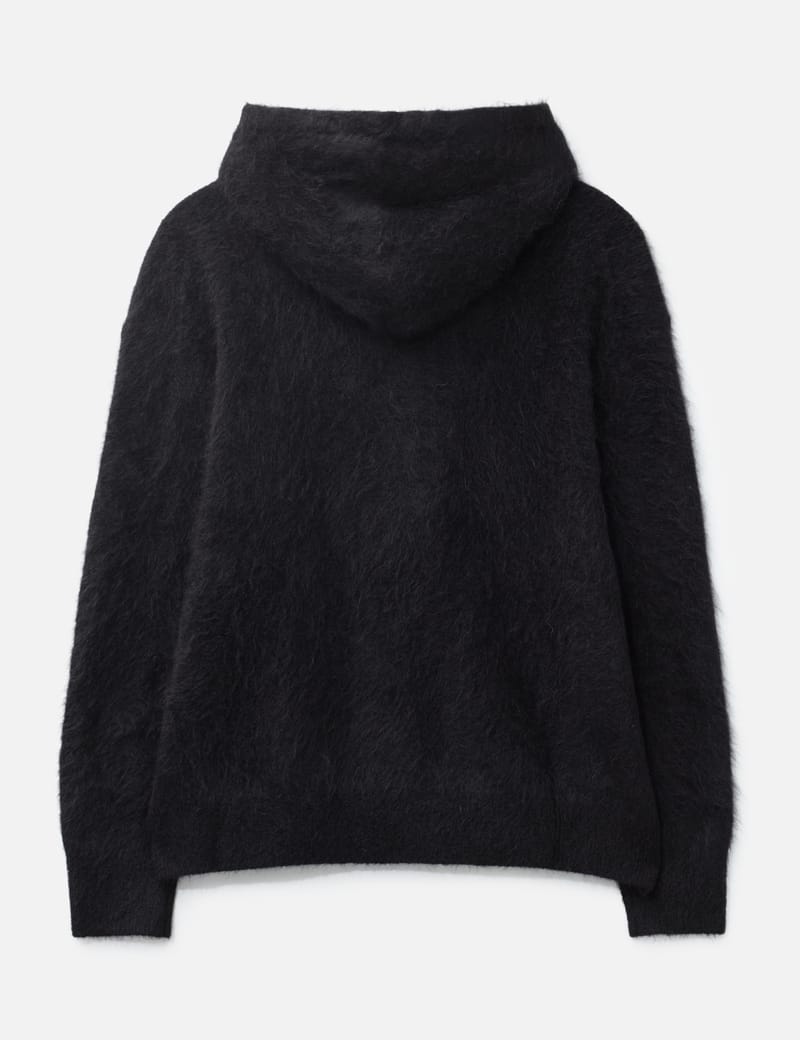 Cole Buxton American Knit Hoodie - Hand-brushed alpaca, boxy