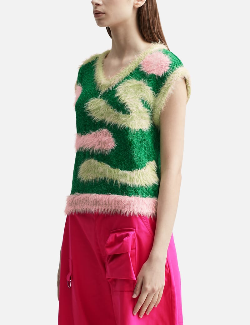 トップス ANDERSSON BELL * SUSTAINABLE KNIT VEST Andersson Bell Knit Vest - XL