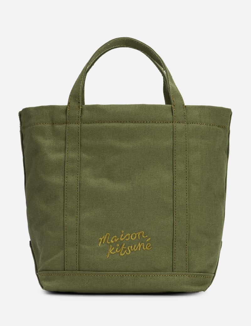 Maison Kitsuné - Fox Head Small Tote | HBX - Globally Maison Kitsuné - Fox Head Small Tote | HBX - Globally