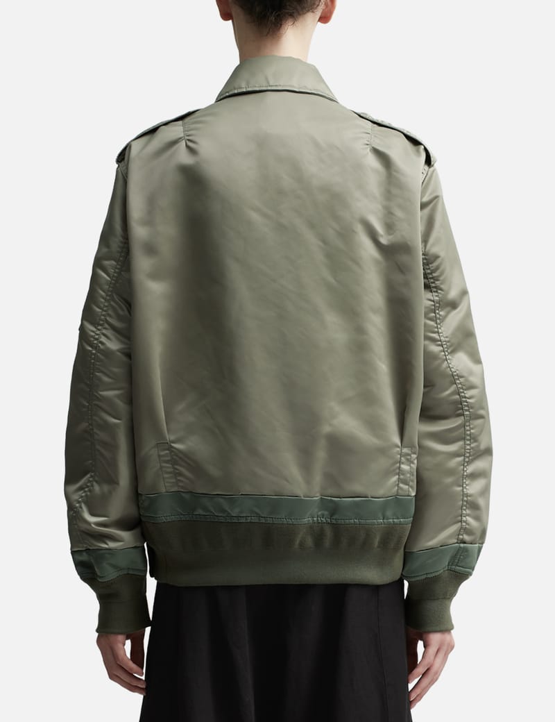 Sacai - Nylon Twill Mix Blouson | HBX - Globally Curated Fashion